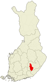 Location of Mikkeli in فن لینڈ