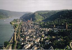 Vy över Oberwesel.