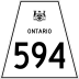 Highway 594 marker
