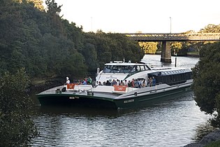 RiverCat type ferry, Nicole Livingstone, on the upper reaches of the Parramatta River