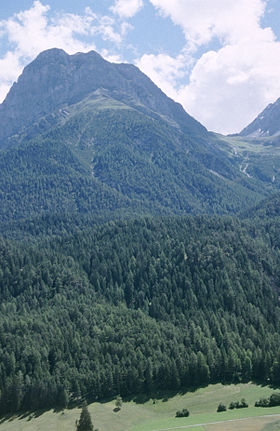 Le Piz Lischana vu du nord-ouest