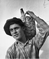 Man with a jug, Portugal, 1950