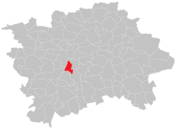 Location of Podolí in Prague