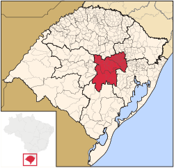 Location of Centro Oriental Rio-Grandense