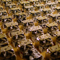 A swarm of robots