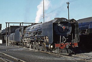 NBL-built ex condenser no. 3464 with a Worshond tender, De Aar, 6 April 1979