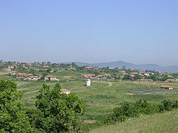 Aerial view of the village