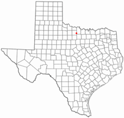 Location of Windthorst, Texas