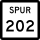 State Highway Spur 202 marker
