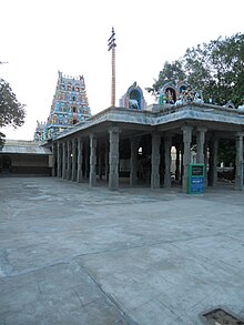 Image of the temple and the temple tank