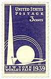 U.S. postage stamp commemorating the 1939 New York World's Fair