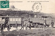 Hanscotte locomotive at summit of the Puy-de-Dôme railway, 1910