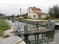 Canal de la Marne au Rhin, écluse.