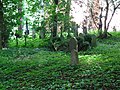 Friedhof mit Umfassungsmauer und Grabwangen