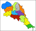 Mappa delle foranie della diocesi di Vittorio Veneto