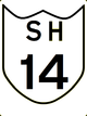 State Highway 14 shield}}