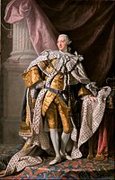 George III in his coronation robes. Portrait by Allan Ramsay, 1762