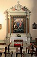 The altar with the painting of Domenico Fiasella.