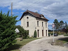 L'ancienne gare de Thuellin.