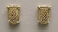 Pair of identical of gold knife chapes (BM)