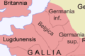 Image 15The Roman province of Gallia Belgica in around 120 AD (from History of Belgium)