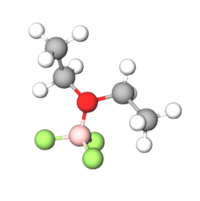 Boron Trifluoride Ball and Stick Model