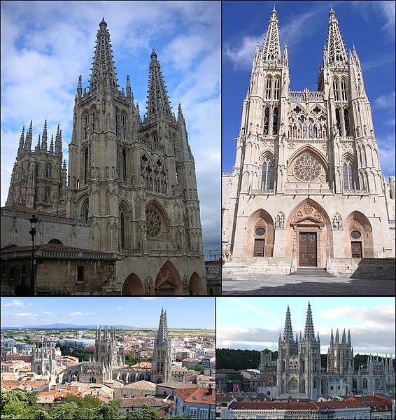 Burgos Cathedral, Gothic style, Spain.