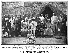 The Alake, Egba Government Officials, and the Lagos Colony Governor