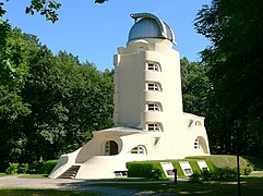 Expressionist architecture: The Einstein Tower (Potsdam, near Berlin, Germany), 1919–1922, by Erich Mendelsohn