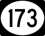 Route 173 marker
