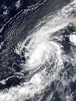 Fred le 31 août au-dessus des îles du Cap-Vert.