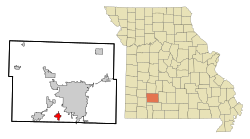 Location of Battlefield, Missouri