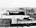 1943 view looking east from the GAAF control tower toward the PLM and Squadron Hangars