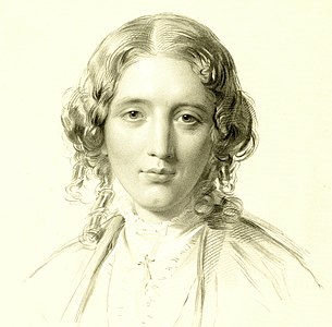Harriet Beecher Stowe, by Francis Holl