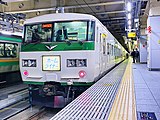 185系「ホームライナー小田原」 （2019年11月11日 新宿駅）