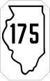 Illinois Route 175 marker