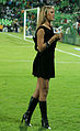 Image 7A Mexican sports reporter Inés Sainz wearing a little black dress and knee-high boots (from Fashion)