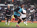 John Paintsil als Spieler des englischen Fußball- clubs FC Fulham im Spiel gegen den FC Middlesbrough am 20. November 2008 - 004