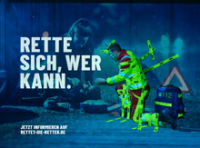 Motiv der bundesweiten Kampagne „Rettet die Retter“.