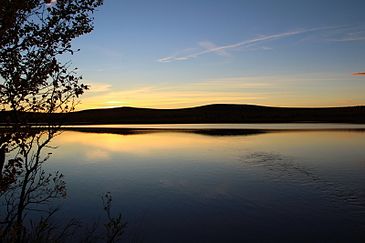 Sunset at Kevo Strict Nature Reserve