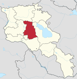 Location of Kotayk within Armenia
