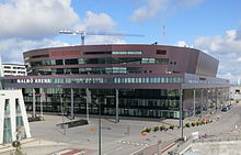 Photo de la Malmö Arena, salle où a lieu l'Eurovision 2024.