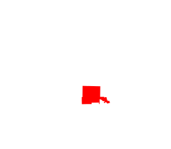 Map of Arkansas highlighting the Pine Bluff Metropolitan Area