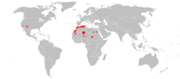 Aire de répartition du Mouflon à manchettes