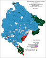 Верски састав Црне Горе по насељима 2011. године