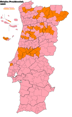 Strongest candidate by municipality.