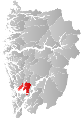 Bjørnafjorden within Vestland