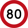 80 km/h speed limit
