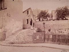 Passage Vandrezanne vers 1900 (cliché Eugène Atget).