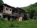 Residential buildings burned by the Turks